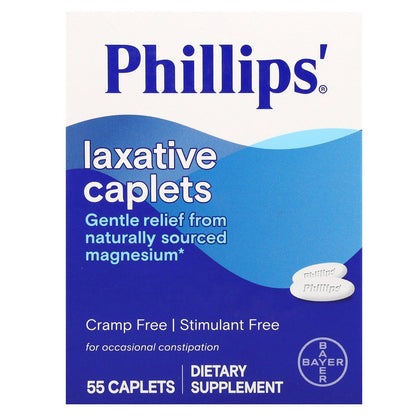 Phillip's, Laxative Caplets, 500 mg, 55 Caplets