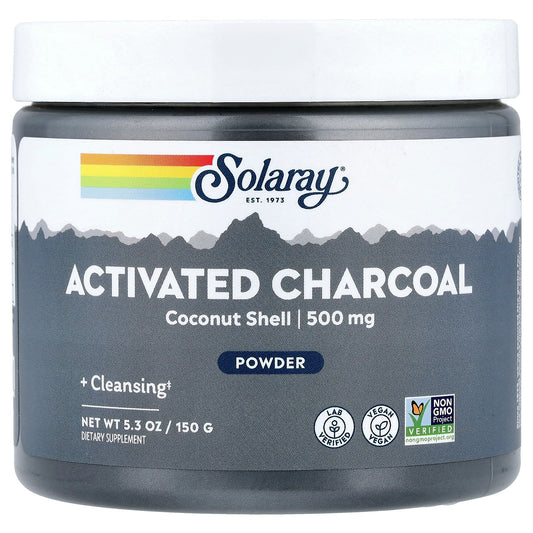 Solaray, Activated Charcoal Powder, 5.3 oz (150 g)
