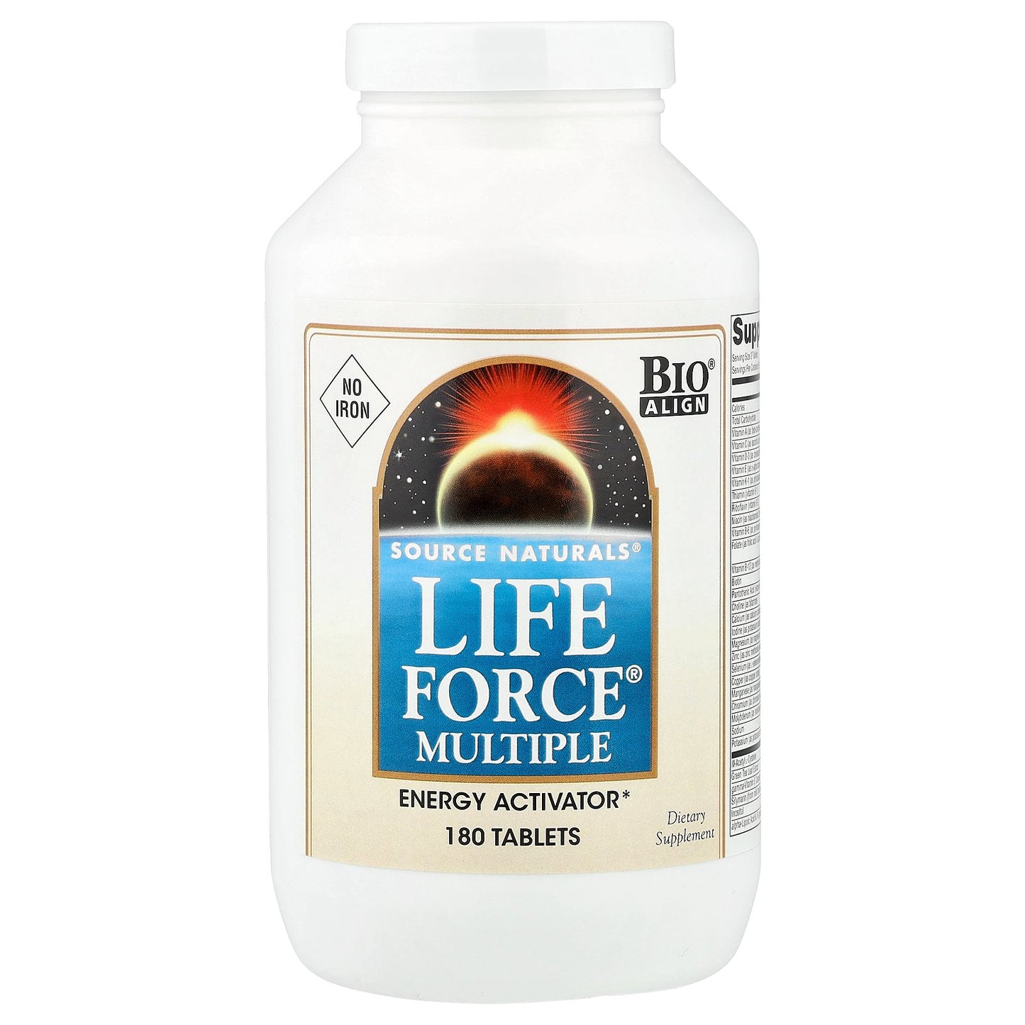 Source Naturals, Life Force® Multiple, No Iron, 180 Tablets