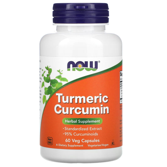 NOW Foods, Turmeric Curcumin, 60 Veg Capsules (665 mg per Capsule)