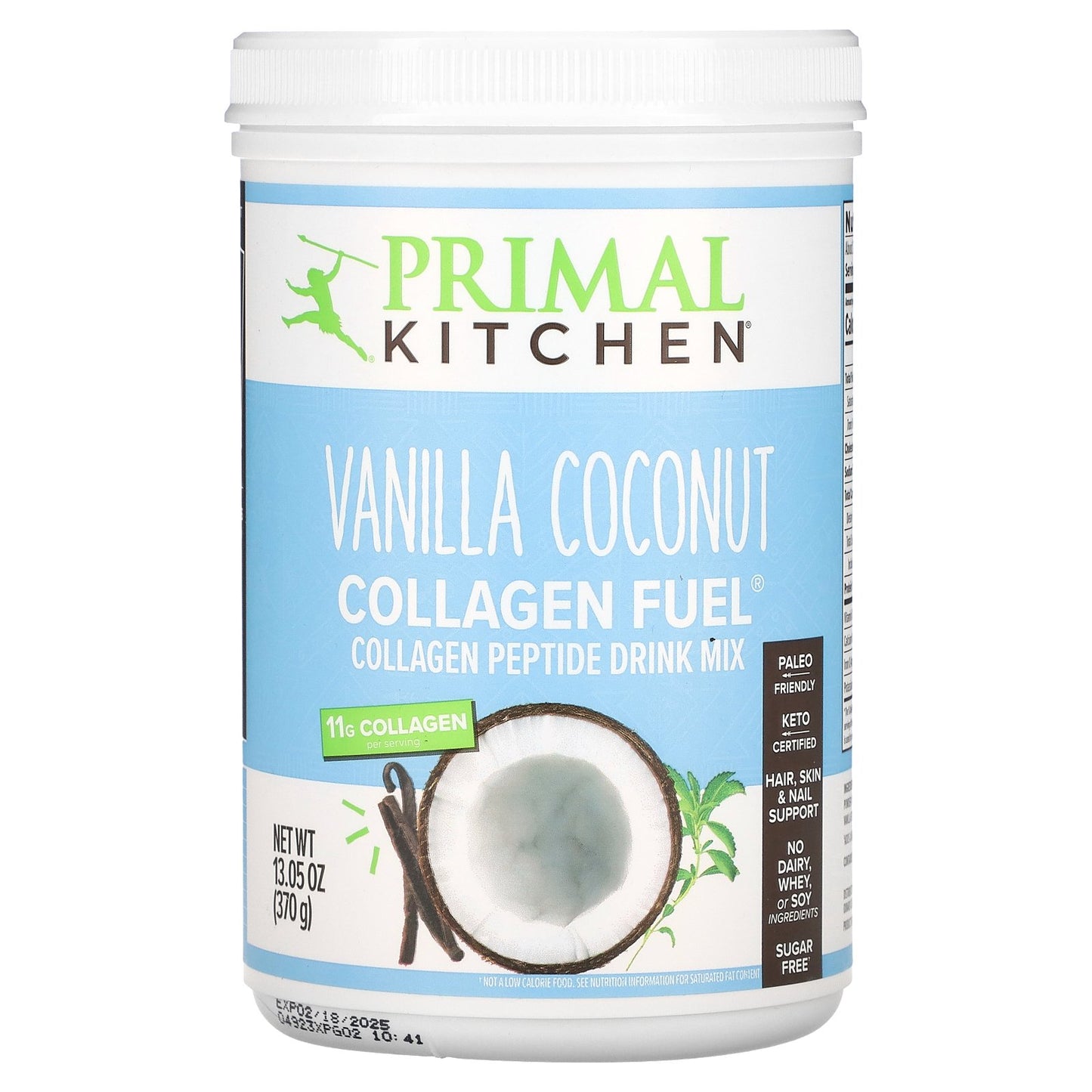 Primal Kitchen, Collagen Fuel, Vanilla Coconut, 13.05 oz (370 g)