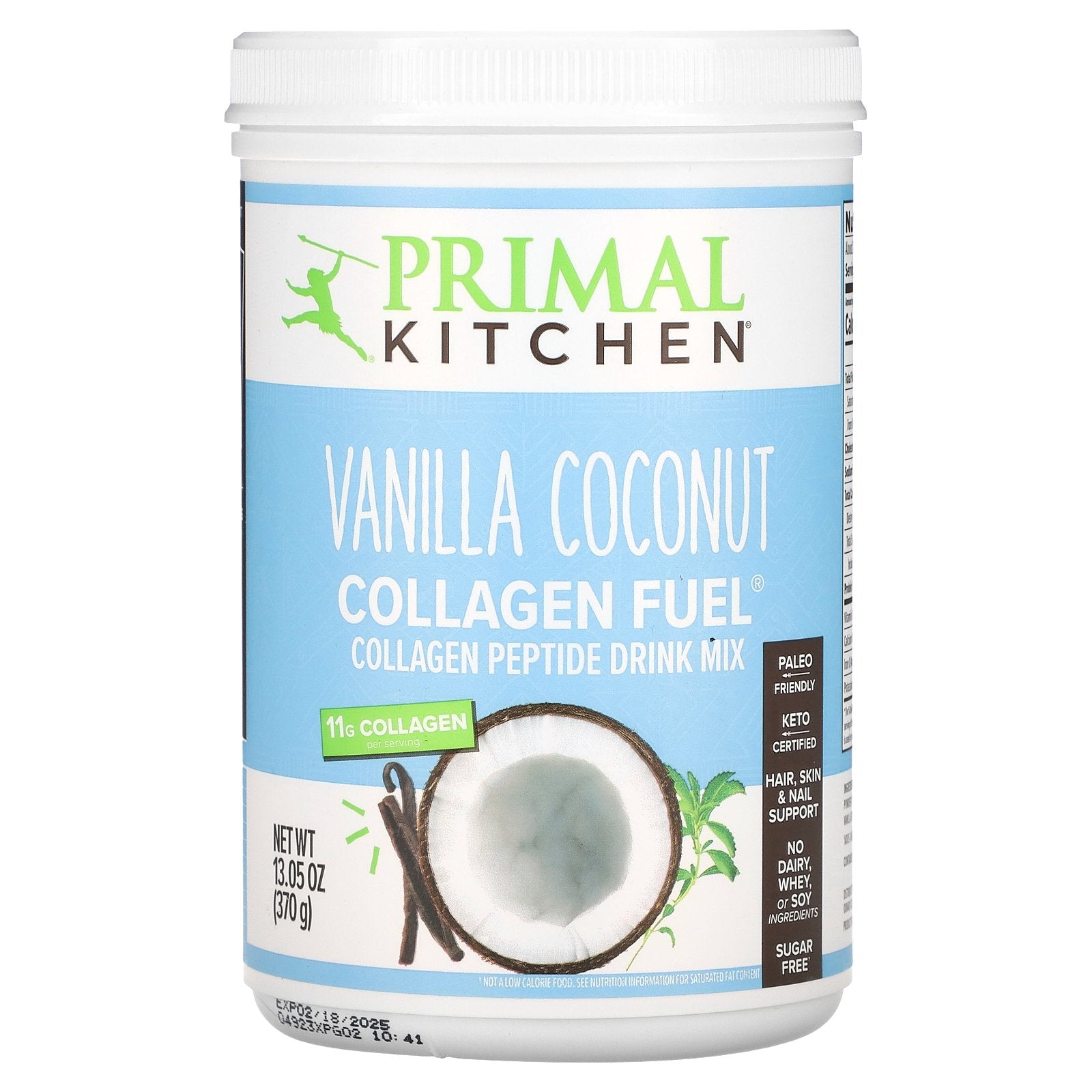 Primal Kitchen, Collagen Fuel, Vanilla Coconut, 13.05 oz (370 g)