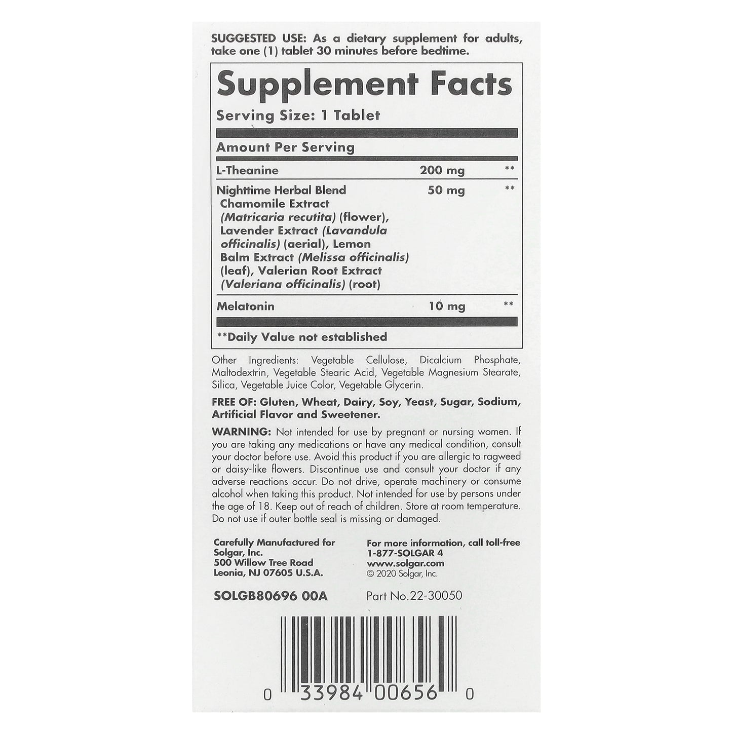 Solgar, Sleep, Triple Action, 60 Tri-Layered Tablets