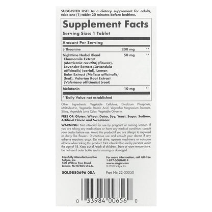 Solgar, Sleep, Triple Action, 60 Tri-Layered Tablets