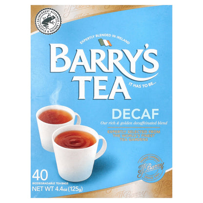 Barry's Tea, Decaf Blend, 40 Tea Bags, 4.4 oz (125 g)