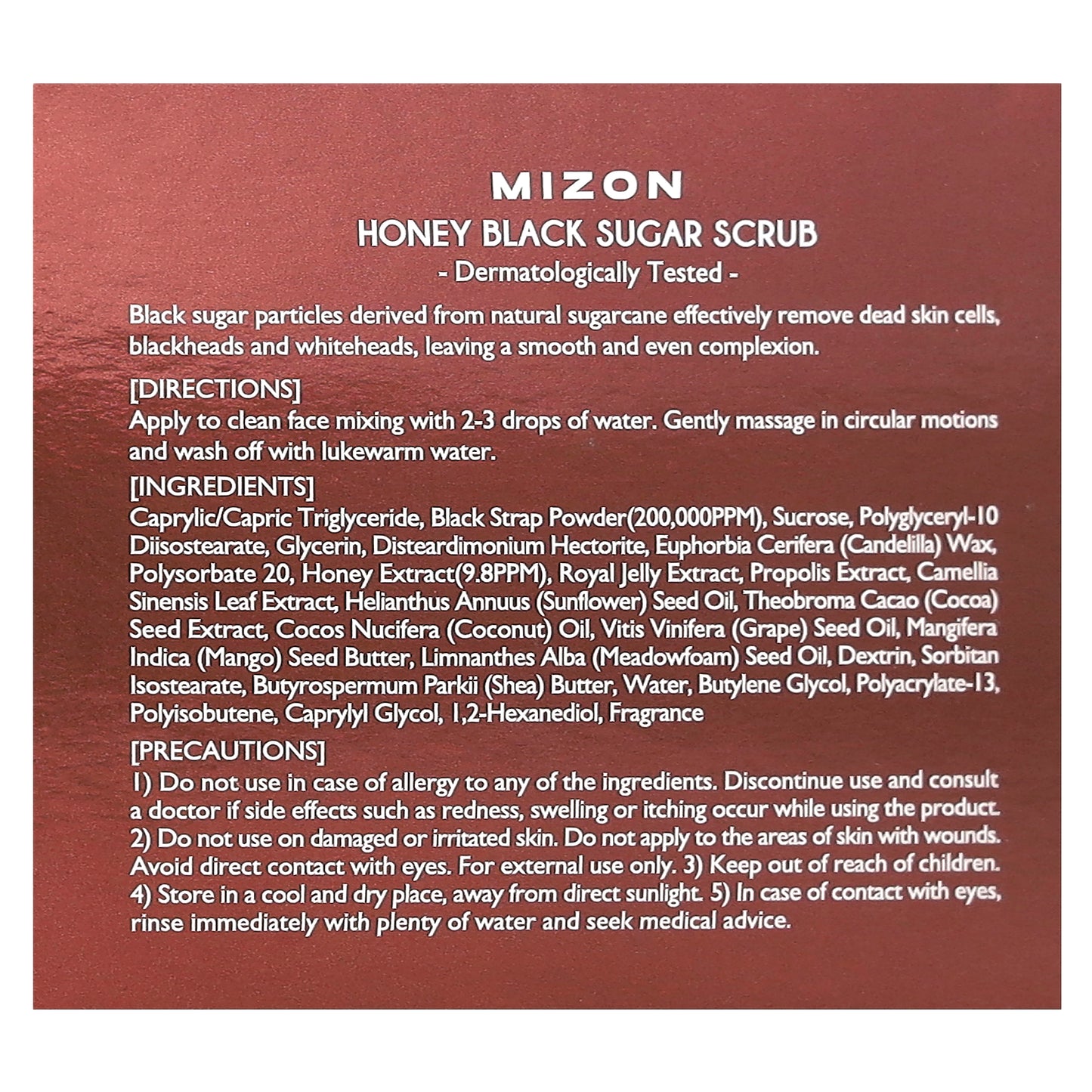 Mizon, Honey Black Sugar Scrub, 3.17 oz (90 g)