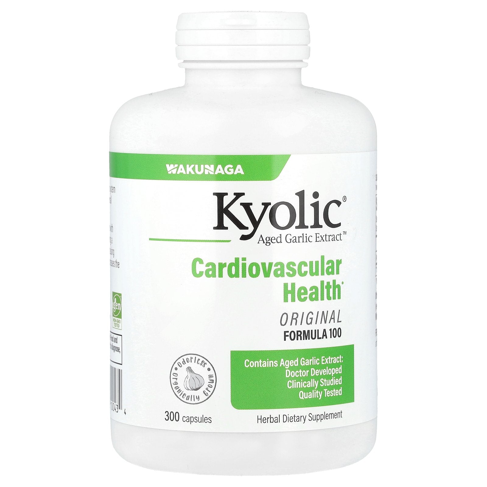 Kyolic, Aged Garlic Extract™, Cardiovascular Health, Original Formula 100, 300 Capsules (300 mg per Capsule)