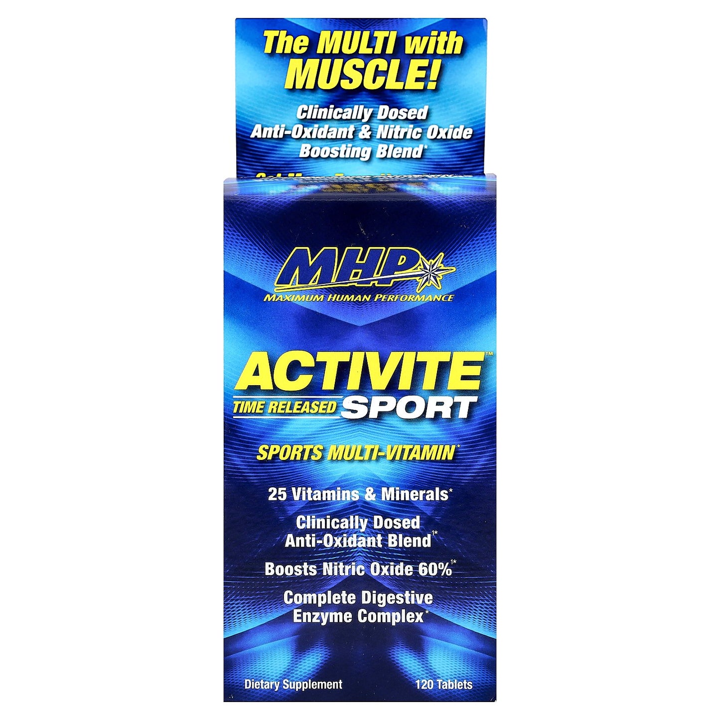 MHP, Activite Sport, Multi Vitamin, Time Released, 120 Tablets