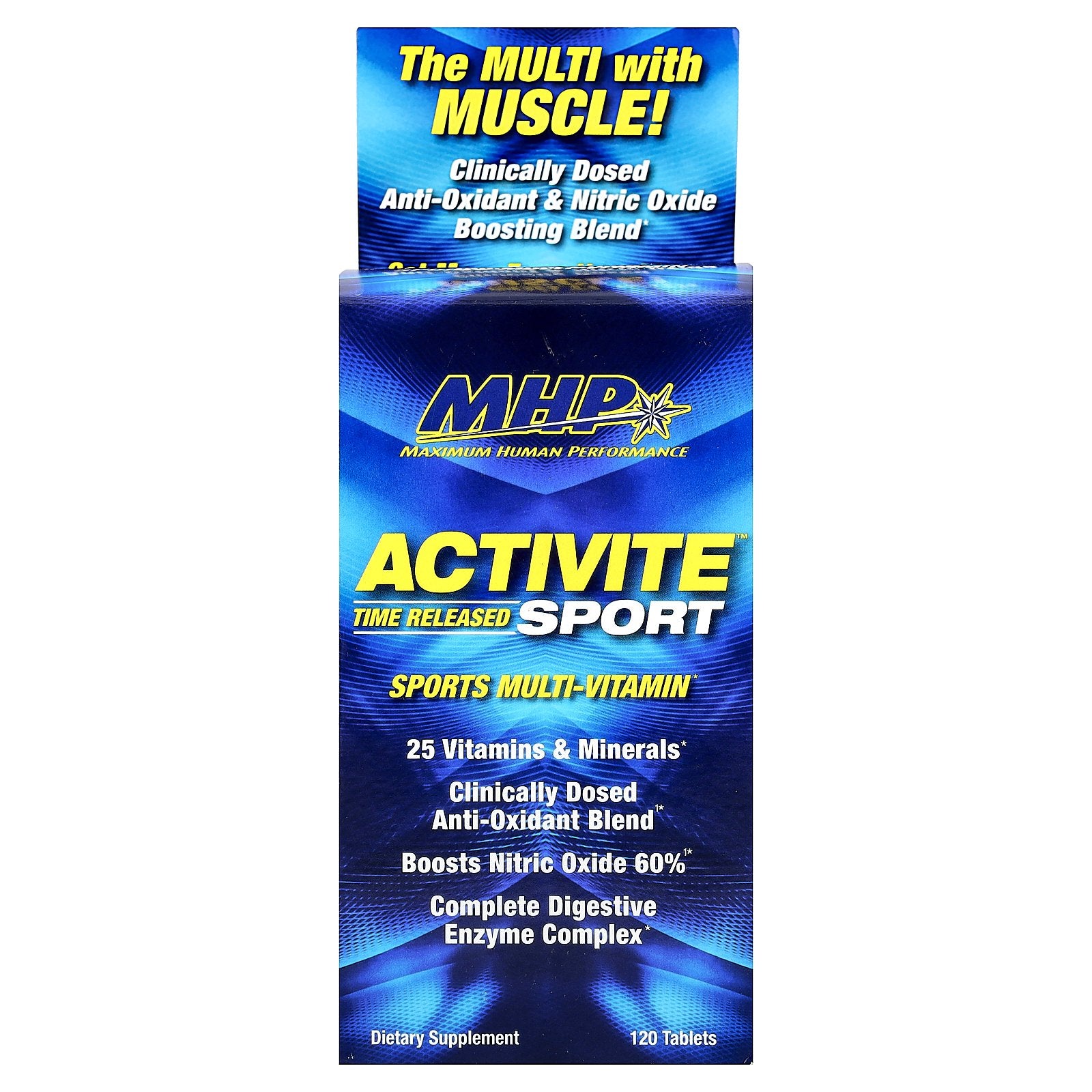 MHP, Activite Sport, Multi Vitamin, Time Released, 120 Tablets