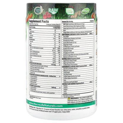 Macrolife Naturals, Macro Greens®, Superfood, 10 oz (283.5 g)
