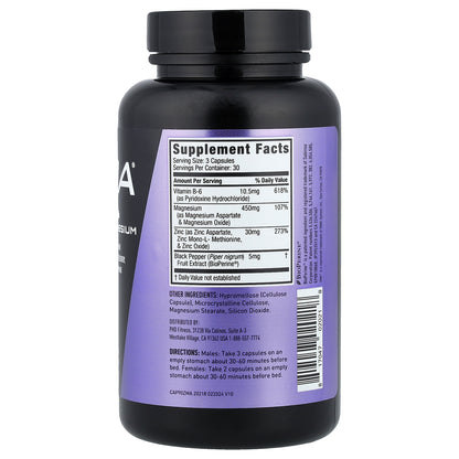 JYM Supplement Science, ZMA, Zinc & Magnesium, 90 Vegetarian Capsules