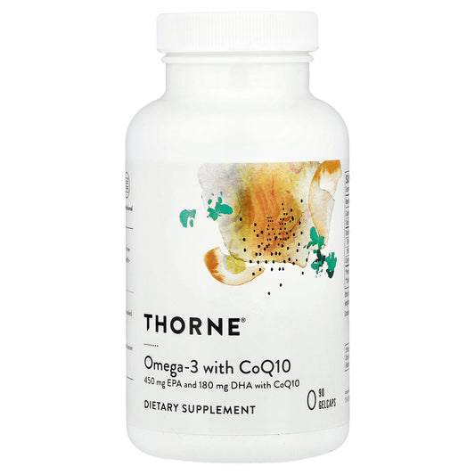 Thorne, Omega-3 with CoQ10, 90 Gelcaps