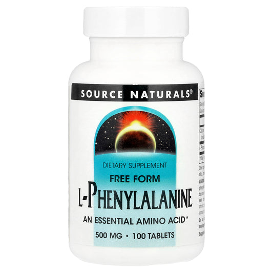 Source Naturals, L-Phenylalanine, 100 Tablets