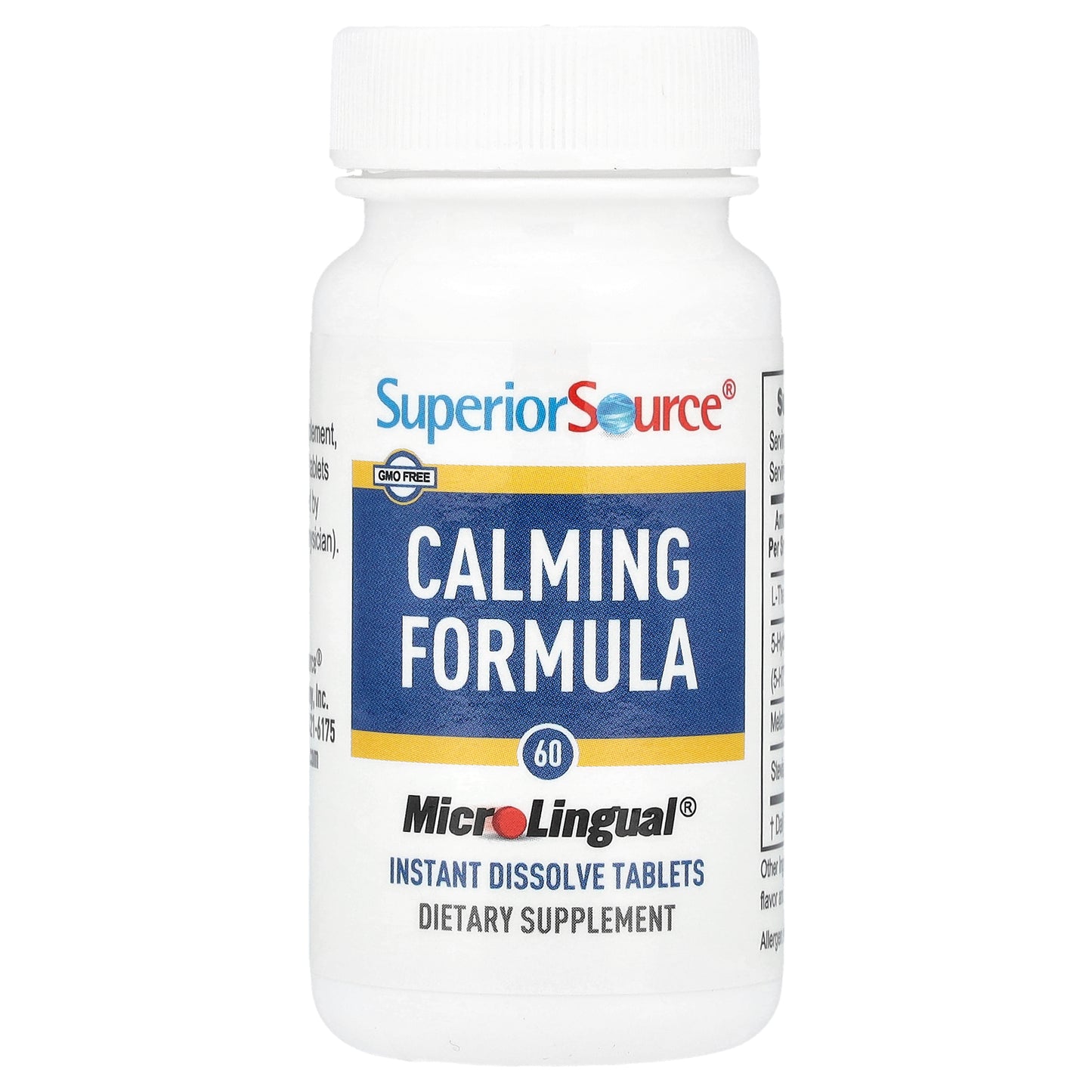 Superior Source, Calming Formula, 60 MicroLingual Instant Dissolve Tablets