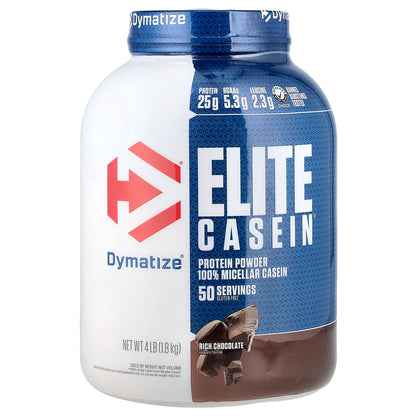Dymatize, Elite Casein®, Rich Chocolate, 4 lb (1.8 kg)