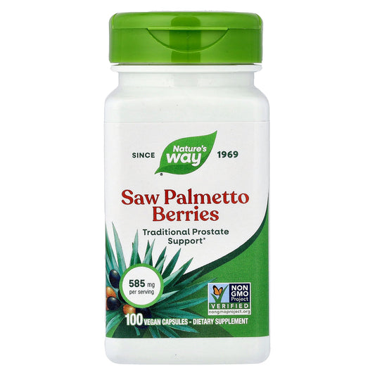 Nature's Way, Saw Palmetto Berries, 585 mg, 100 Vegan Capsules