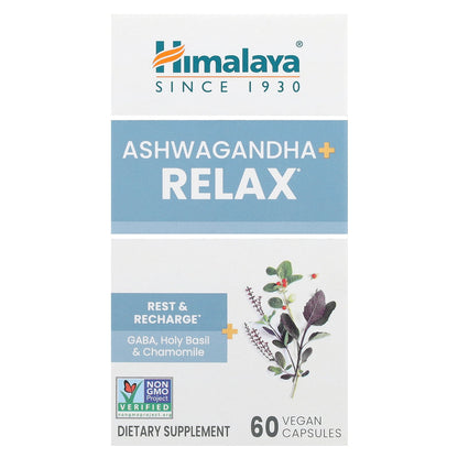 Himalaya, Ashwagandha + Relax, 60 Vegan Capsules