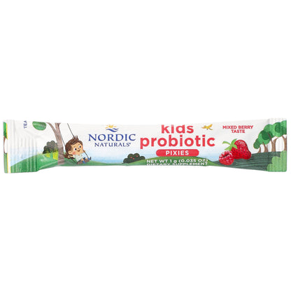 Nordic Naturals, Kids Probiotic Pixies, Ages 3+, Mixed Berry, 30 Packets, 0.035 oz (1 g) Each