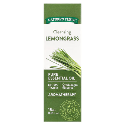 Nature's Truth, Pure Essential Oil, Cleansing Lemongrass, 0.51 fl oz (15 ml)