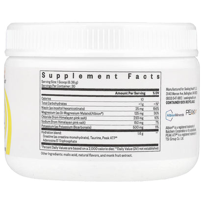 Seeking Health, Optimal Electrolyte, Lemonade, 6.73 oz (190.8 g)