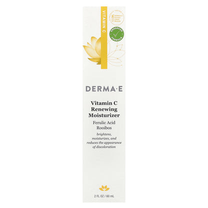 DERMA E, Vitamin C Renewing Moisturizer, Ferulic Acid & Rooibos, 2 fl oz (60 ml)