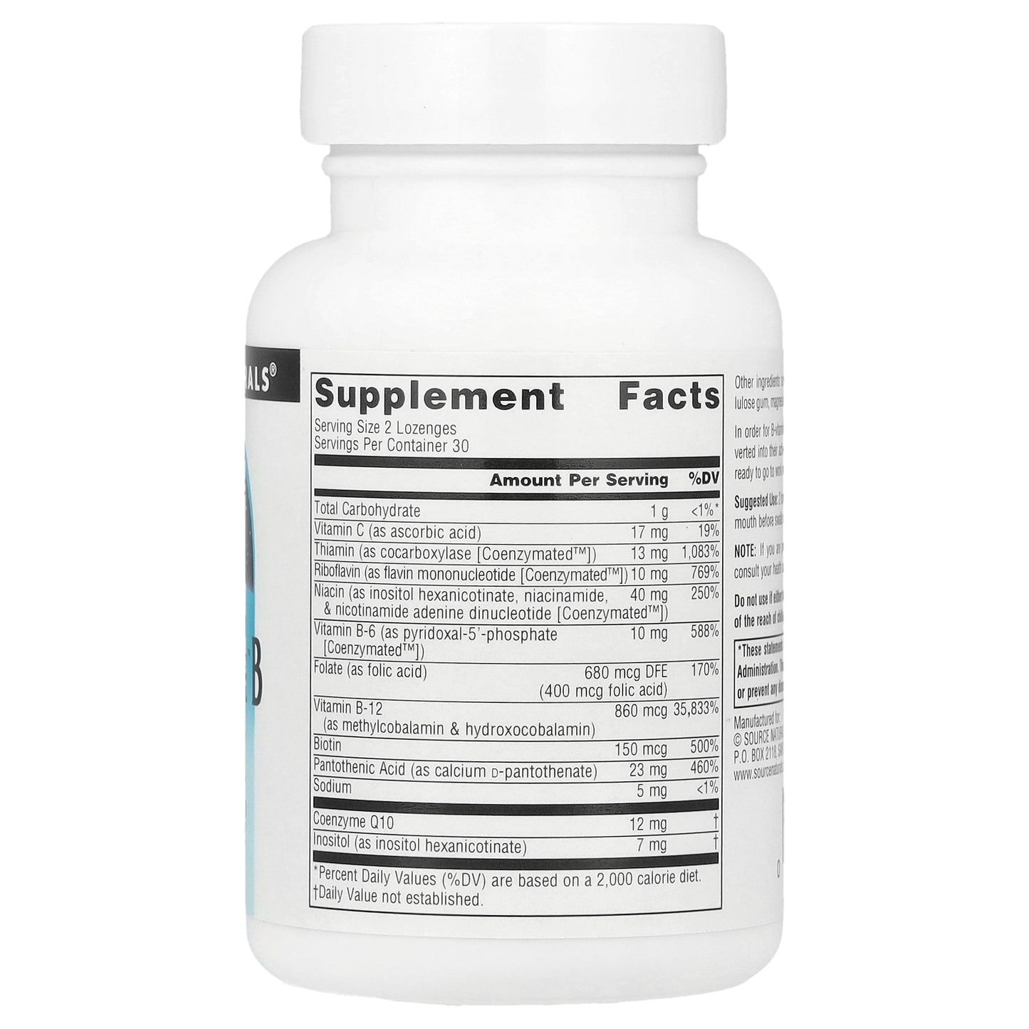 Source Naturals, Coenzymate™ B Complex, Orange, 60 Lozenges