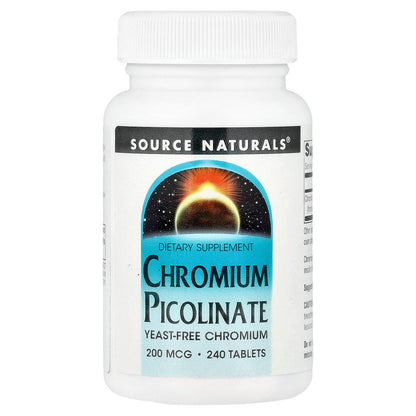 Source Naturals, Chromium Picolinate, 200 mcg, 240 Tablets