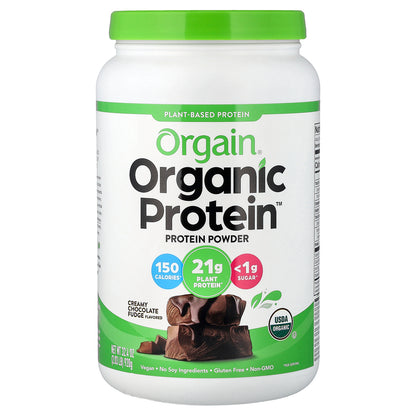 Orgain, Organic Protein™ Powder, Creamy Chocolate Fudge, 2.03 lb (920 g)