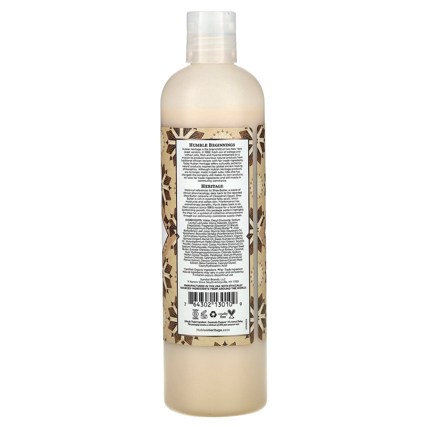 Nubian Heritage, Body Wash, Raw Shea Butter, 13 fl oz (384 ml)