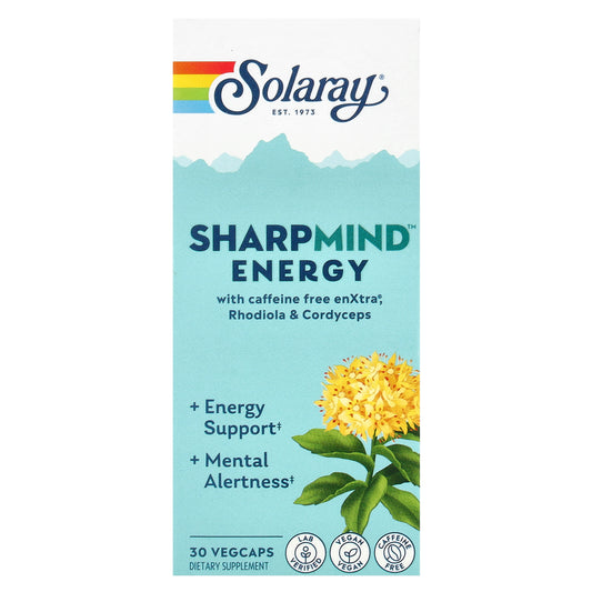 Solaray, SharpMind™ Energy, 30 Vegcaps