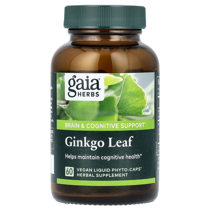 Gaia Herbs, Ginkgo Leaf, 60  Vegan Liquid Phyto-Caps