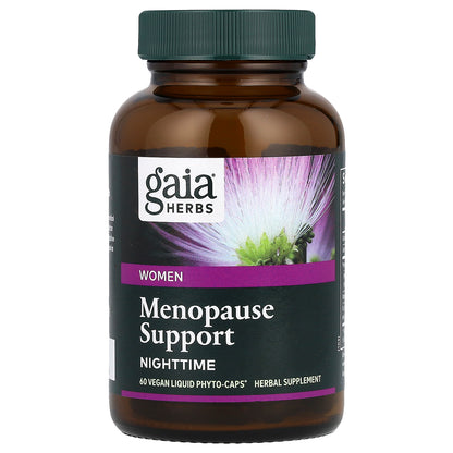 Gaia Herbs, Women, Menopause Support, Nighttime, 60 Liquid Phyto-Caps®