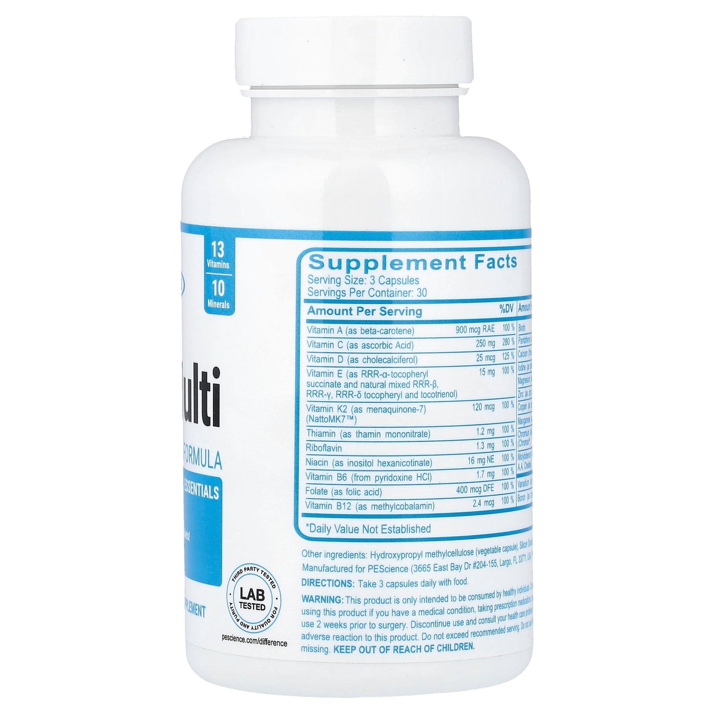 PEScience, TruMulti, Men's Formula, 90 Capsules