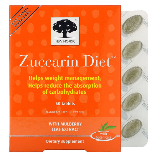 New Nordic, Zuccarin Diet, 60 Tablets