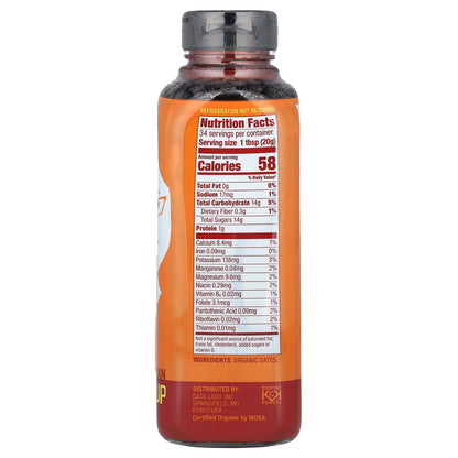 Date Lady, Date Syrup, 24 oz (680 g)