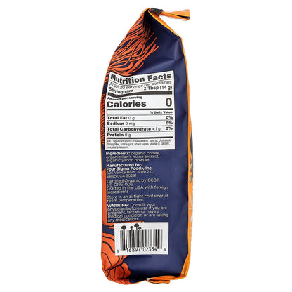 Four Sigmatic, Focus, Organic Cold Brew Coffee With Lion's Mane, Mushroom & Yacon, Coarse Grind, Dark Roast, 10 oz (283 g)