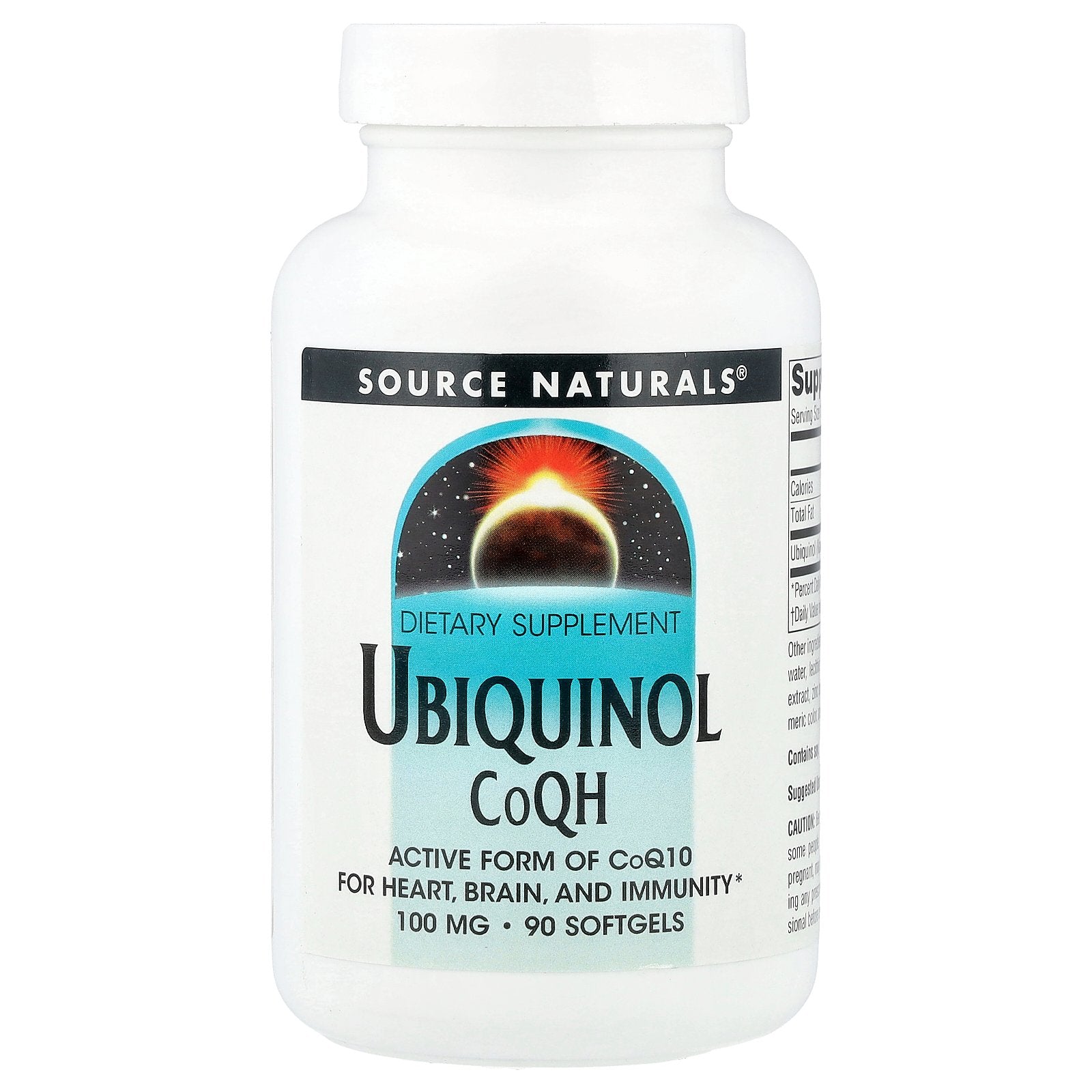 Source Naturals, Ubiquinol CoQH, 100 mg, 90 Softgels