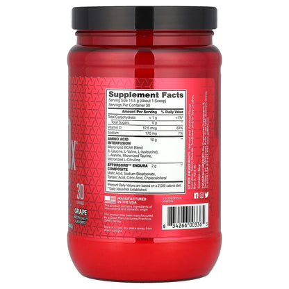 BSN, AminoX®, Endurance & Recovery, Grape, 15.3 oz (435 g)