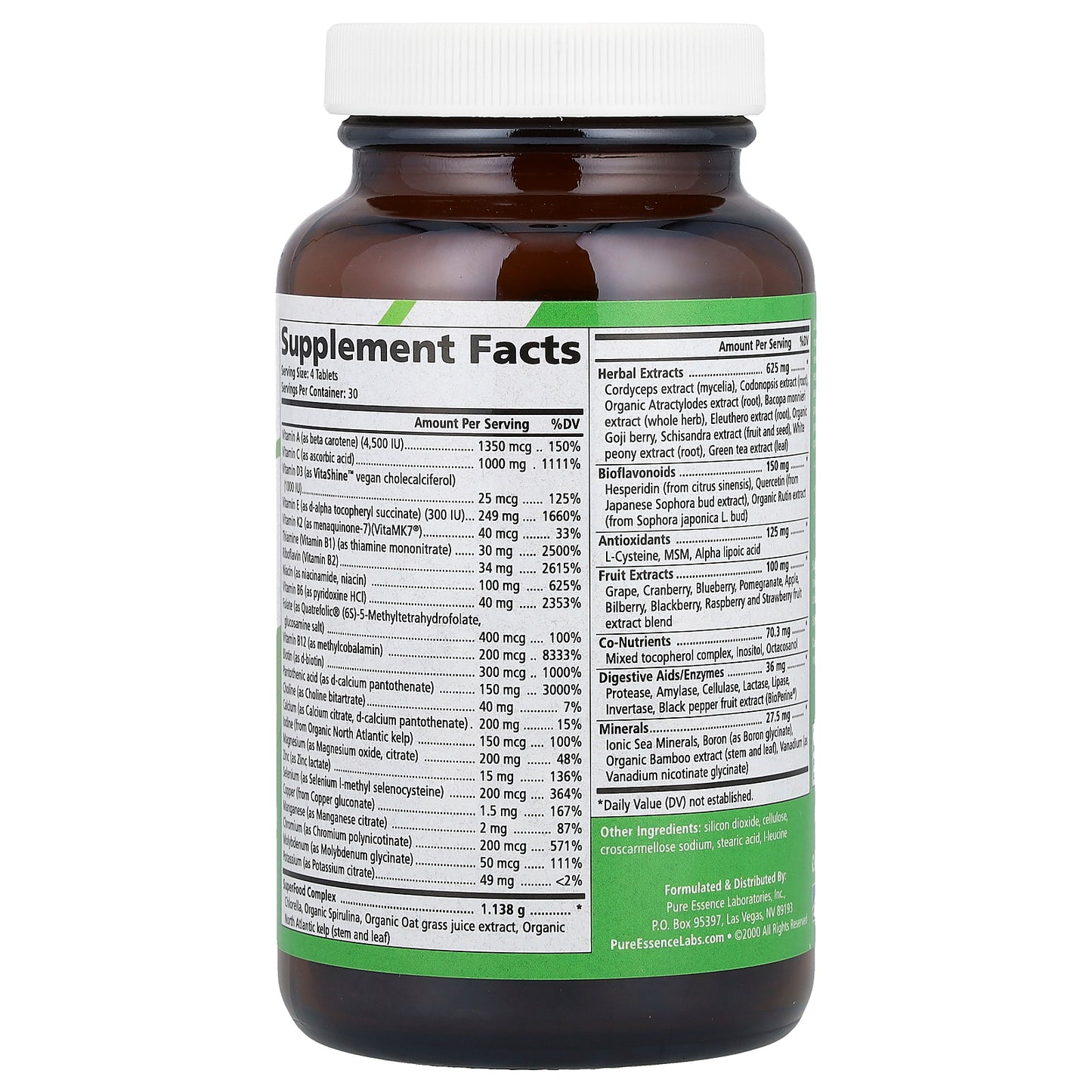 Pure Essence, LifeEssence™, 120 Tablets