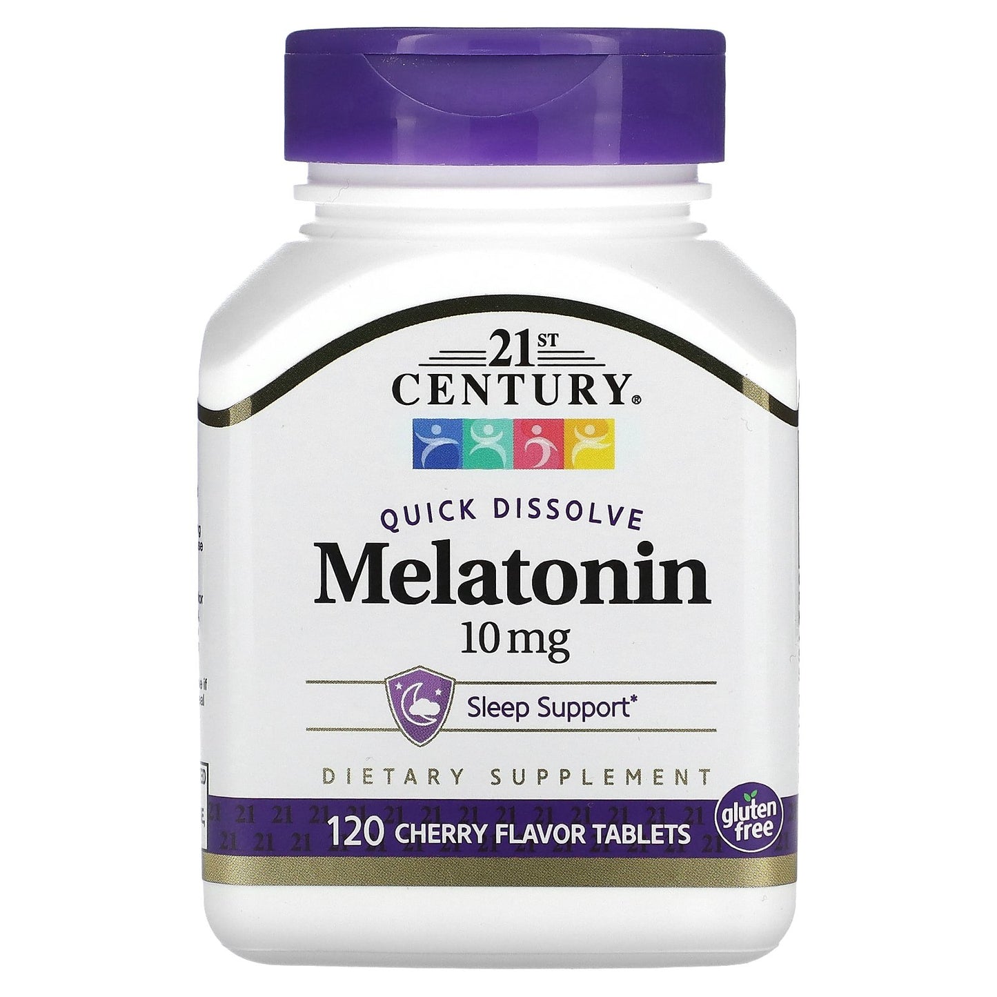 21st Century, Quick Dissolve Melatonin, Cherry, 10 mg, 120 Tablets