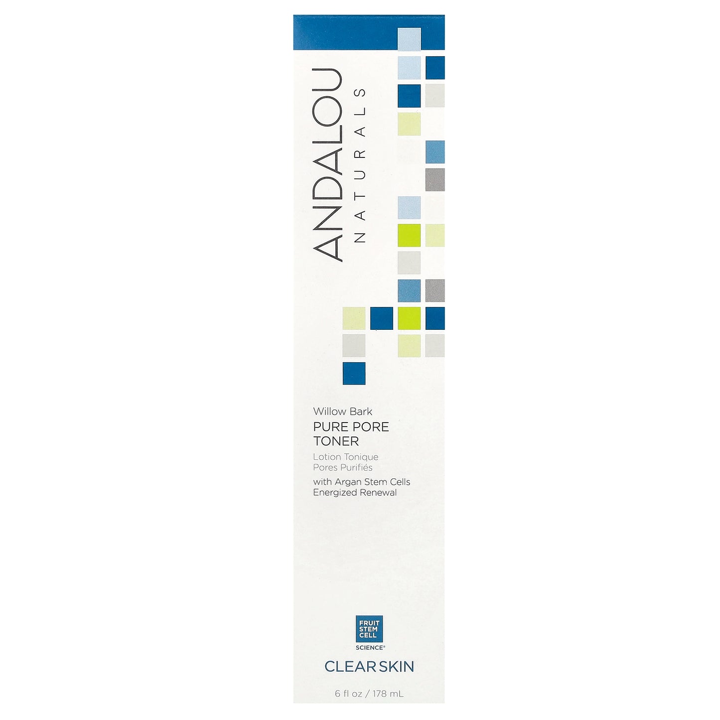 Andalou Naturals, Pure Pore Toner, Willow Bark, 6 fl oz (178 ml)