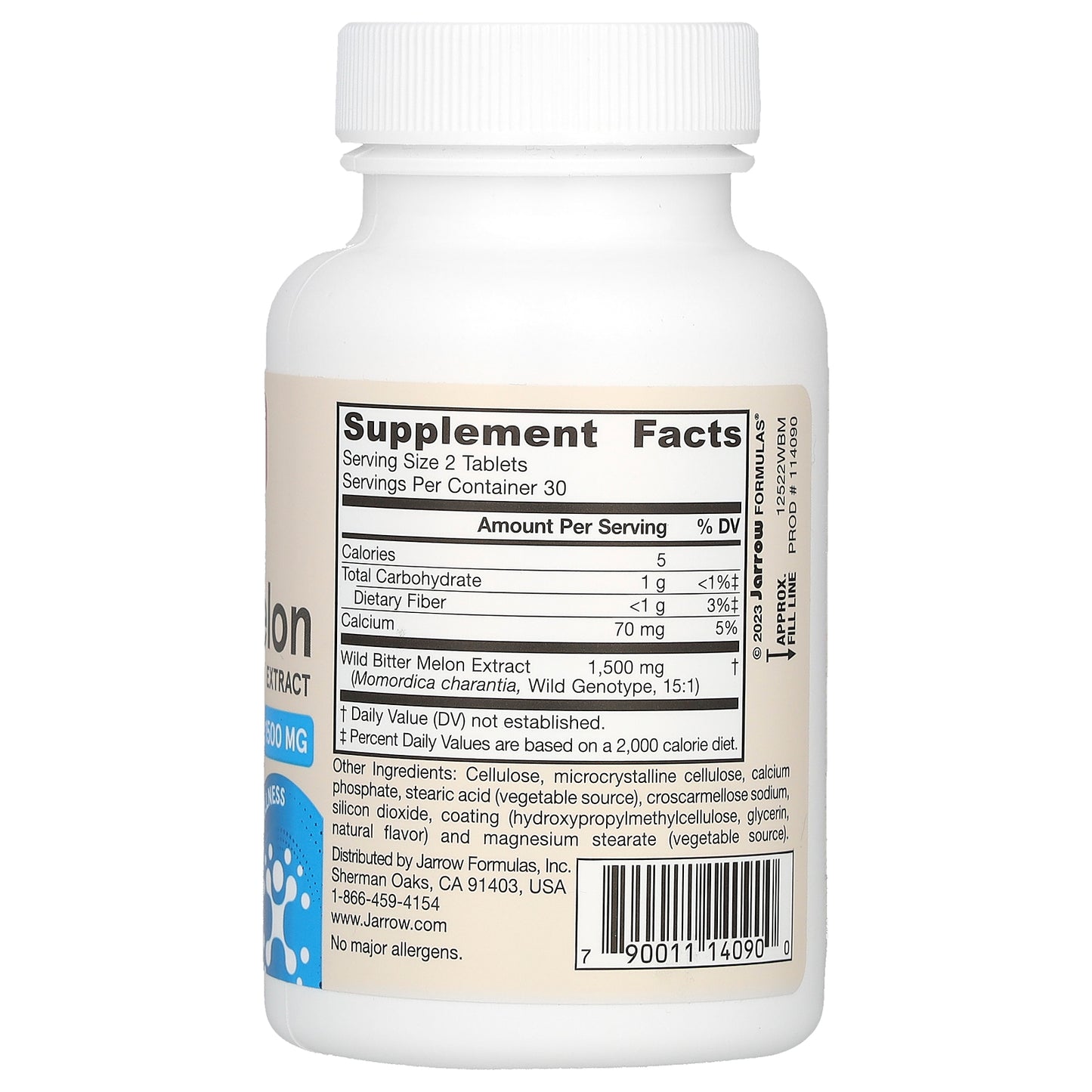 Jarrow Formulas, Vegan Wild Bitter Melon Extract, 60 Tablets (750 mg per Tablet)