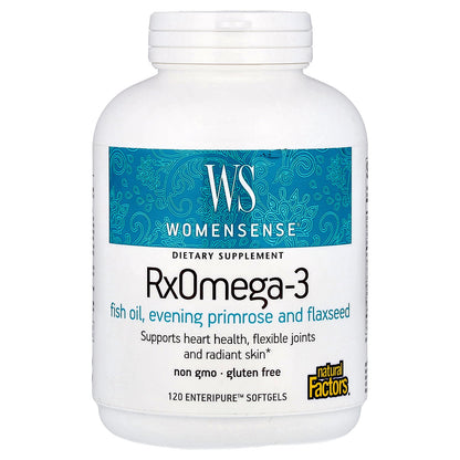 Natural Factors, WomenSense®, RxOmega-3, 120 Enteripure™ Softgels