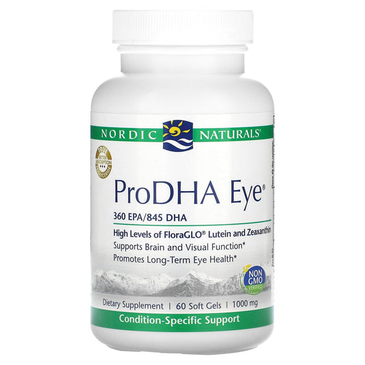 Nordic Naturals, ProDHA Eye, 1,000 mg, 60 Soft Gels (500 mg per Soft Gel)