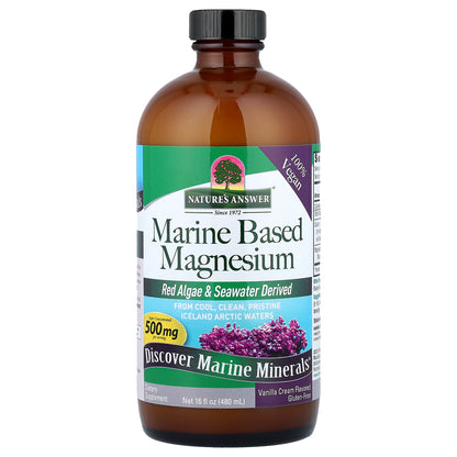 Nature's Answer, Marine Based Magnesium, Vanilla Cream, 16 fl oz (480 ml)