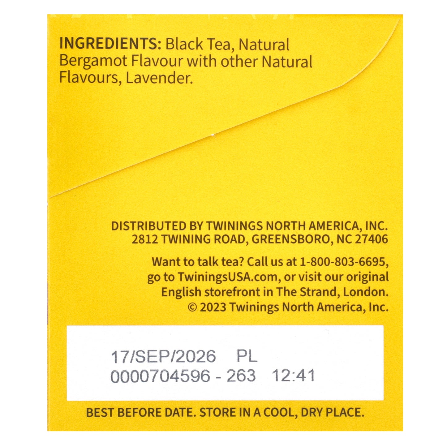 Twinings, Flavored Black Tea, Earl Grey, Lavender, 20 Tea Bags, 1.41 oz (40 g)