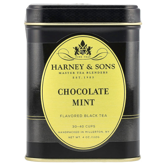 Harney & Sons, Black Tea, Chocolate Mint, 4 oz (112 g)