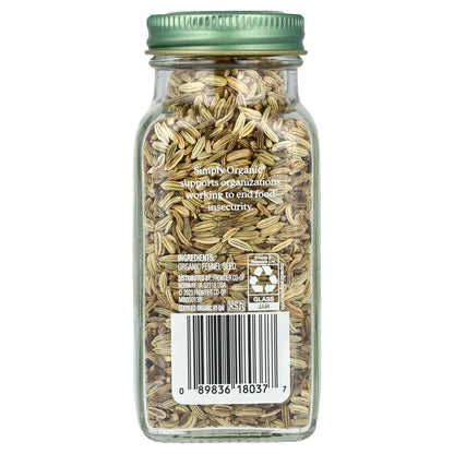 Simply Organic, Fennel Seeds, 1.90 oz (54 g)