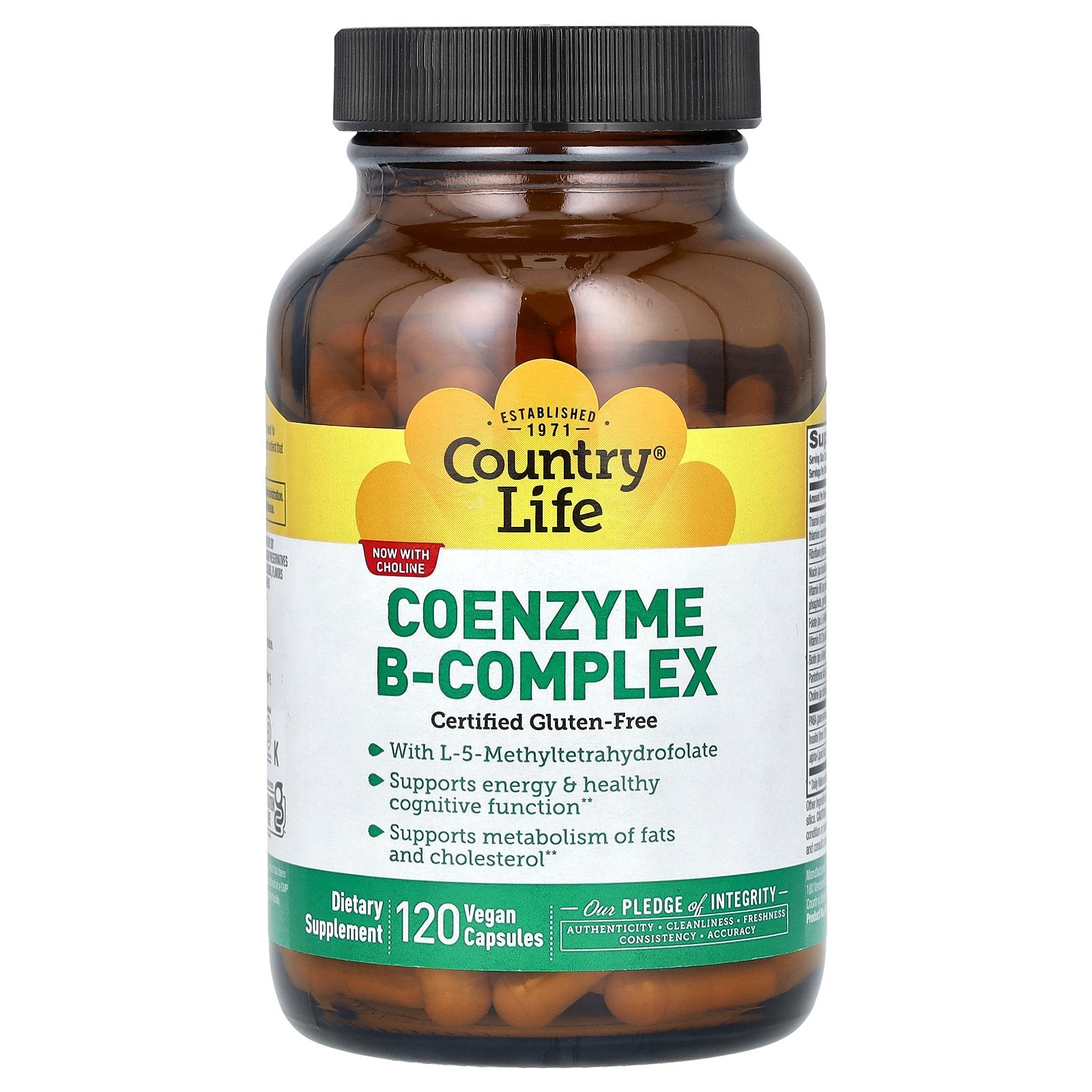 Country Life, Coenzyme B-Complex, 120 Vegan Capsules