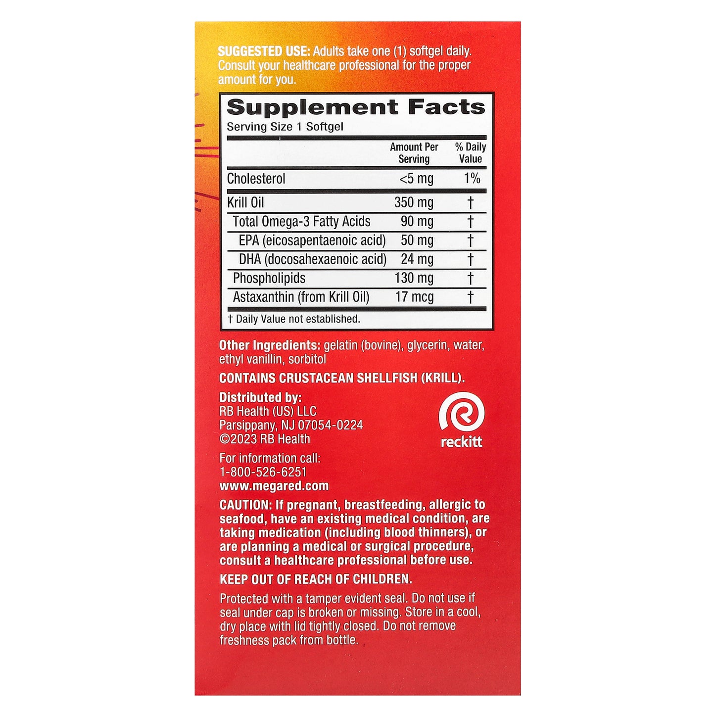 Schiff, MegaRed®, Omega-3 Krill Oil, Vanilla, 350 mg, 130 Softgels